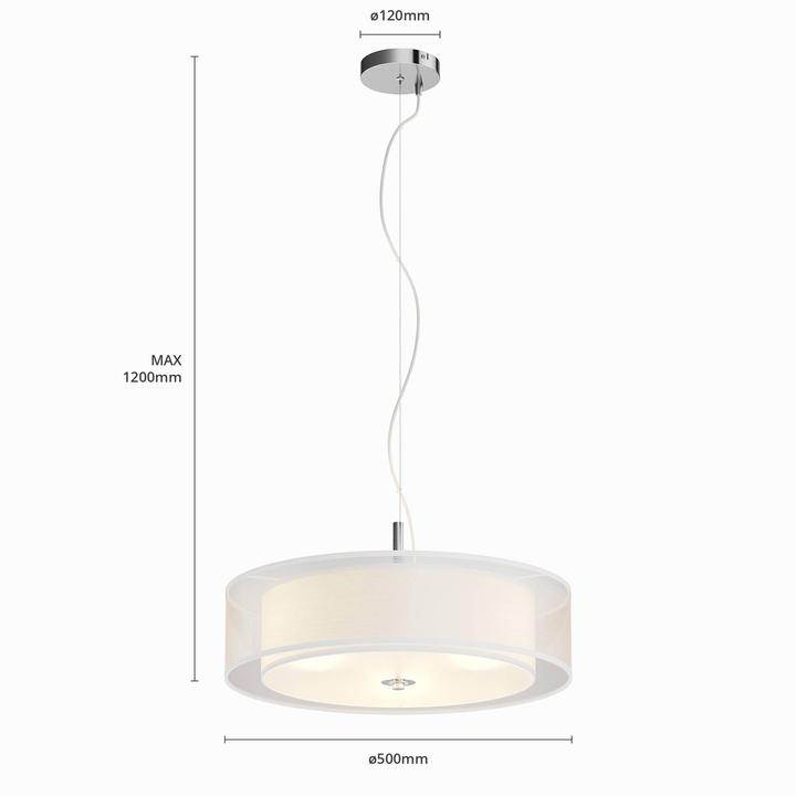 Immagine prodotto Lindby Lampada a sospensione Pikka LED Ø50 Bianco (E27)