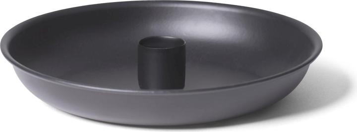 Actual product image Novaliv Set of 2 Stick Candle Holders 18cm Metal Candle Holder Advent Wreath Round Table Candles BLACK (18 x 18 cm)