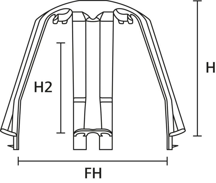 Produktbild HellermannTyton SpotClip-I-PA66GF15-BK Deckenabstandhalter 62-90mm 148-00076