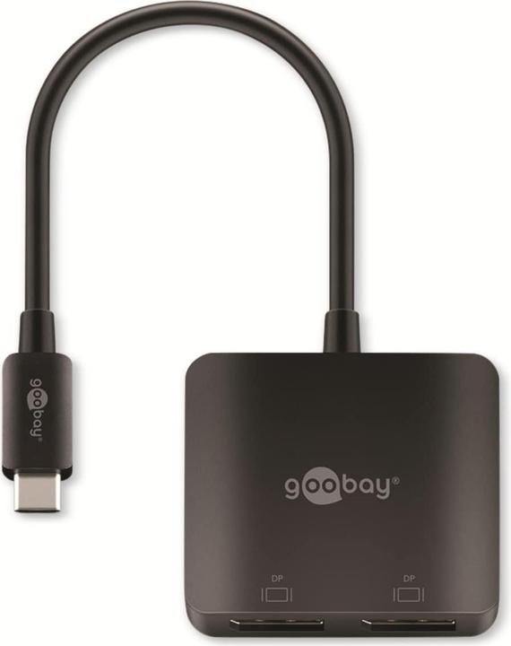 Produktbild Goobay USB-C-Adapter auf 2x DisplayPort (USB Typ-C, 12 cm)