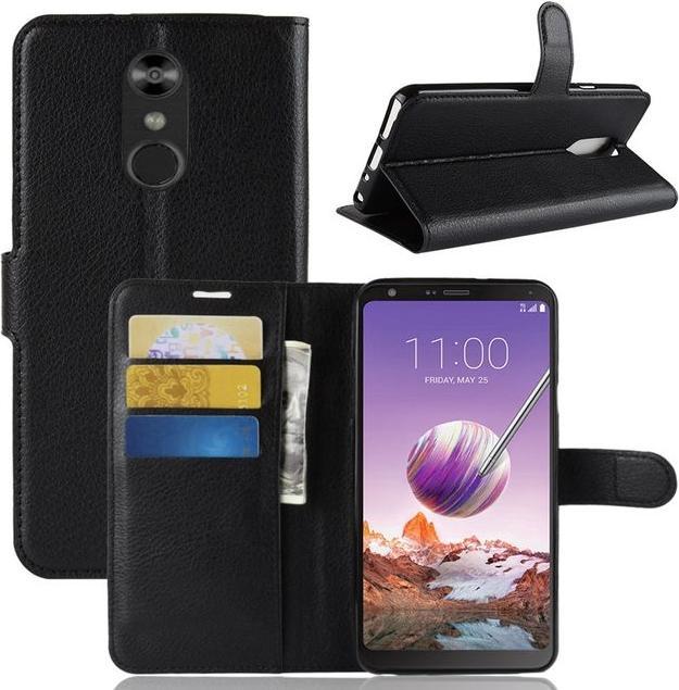 Actual product image MU Classic Litchi Leather Bookcover Series (LG Stylo 4, LG Q Stylus)