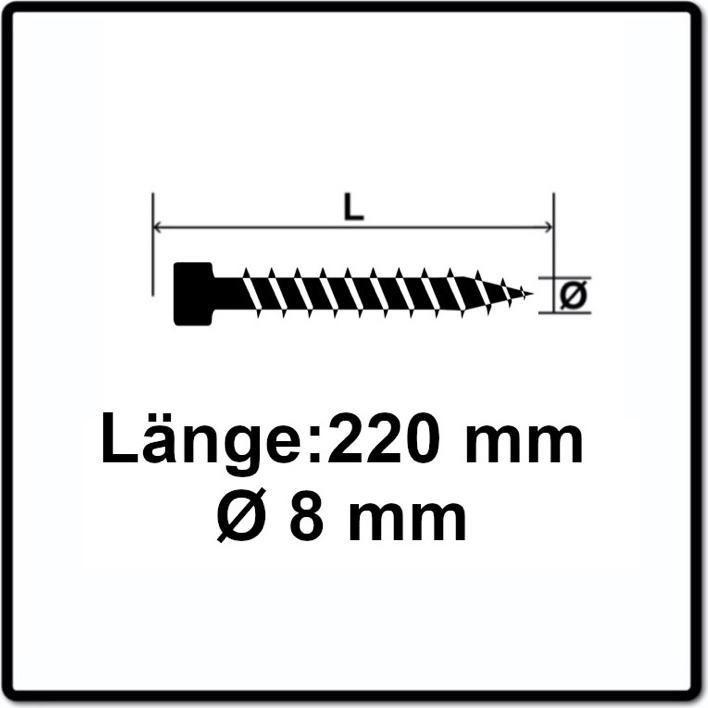 Produktbild Spax Zylinderkopfschrauben (50 Schrauben pro Stück)