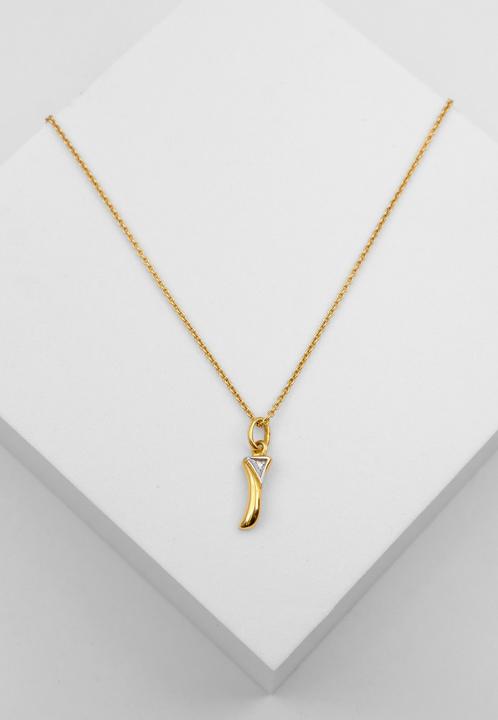 Actual product image Muau Letter (750/18 K Yellow gold)