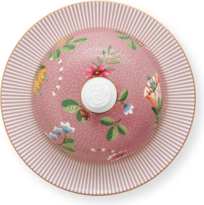Actual product image PIP Studio La Majorelle butter dish round pink 17 x 8 cm