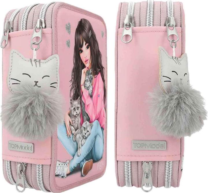 Immagine prodotto Depesche Astuccio a 3 scomparti con gattino e penne TOPModel