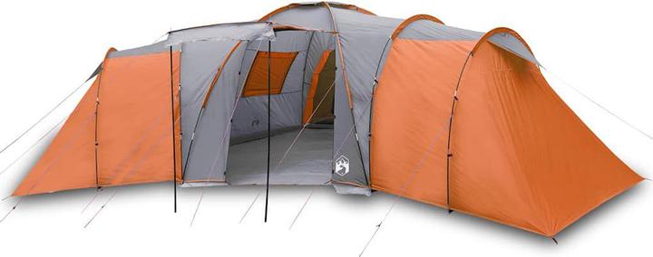 Immagine prodotto VidaXL Tenda da campeggio 12 persone & Arancione 840 x 720 x 200 cm 185T Taffeta (Tenda a cupola, 24.50 kg, 9+ persone)