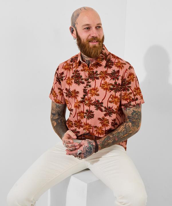 Produktbild Joe Browns Palm Tree Print Short Sleeve Shirt (L)
