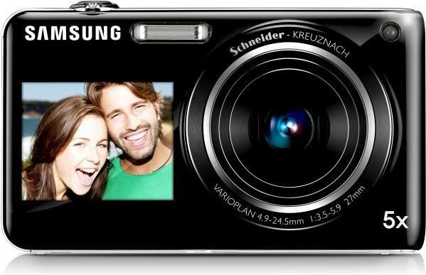 Samsung ST600, 14 MP, 5x zoom, dubbel scherm, HD-films, zwart (1/2,3'')