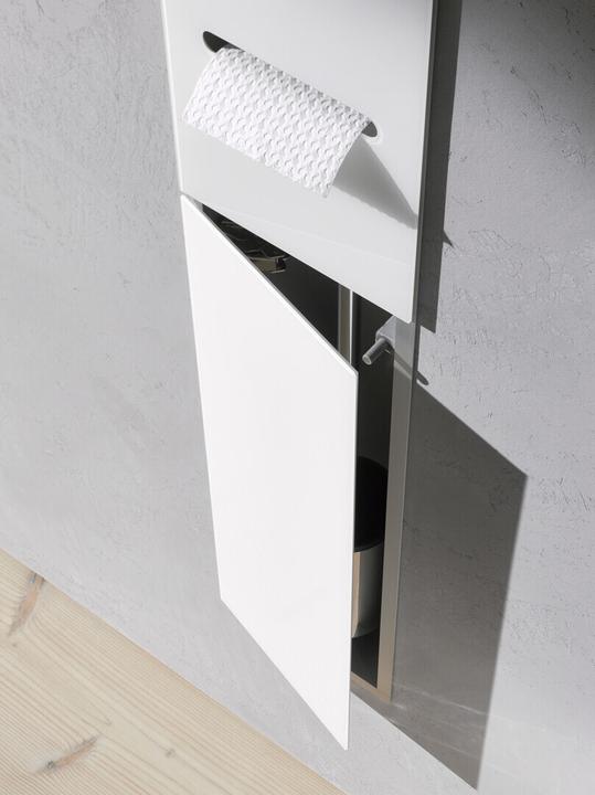 Actual product image Emco WC module ASIS 2.0 UP 811x170mm door hinge left black