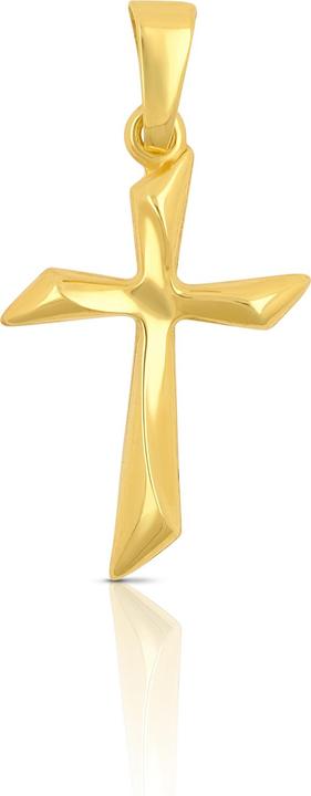 Produktbild Muau Pendant cross yellow gold 750, 25x13mm (750/18K Gelbgold)