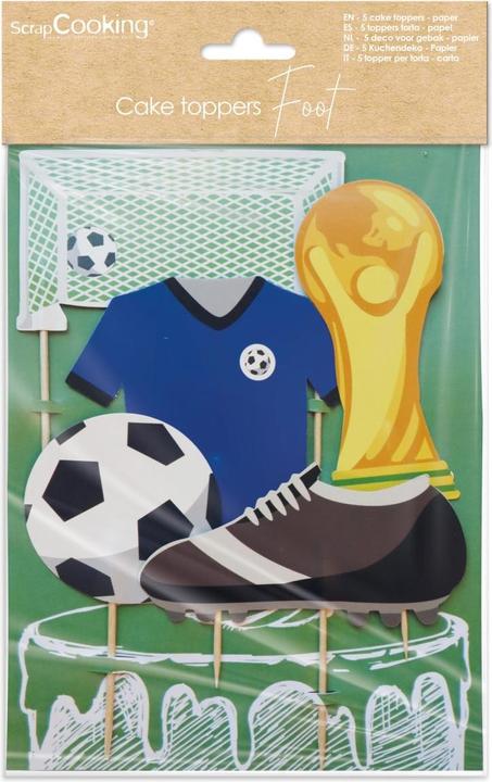 Produktbild ScrapCooking 5er Set Kuchendekoration Fussball Motive (5 x)