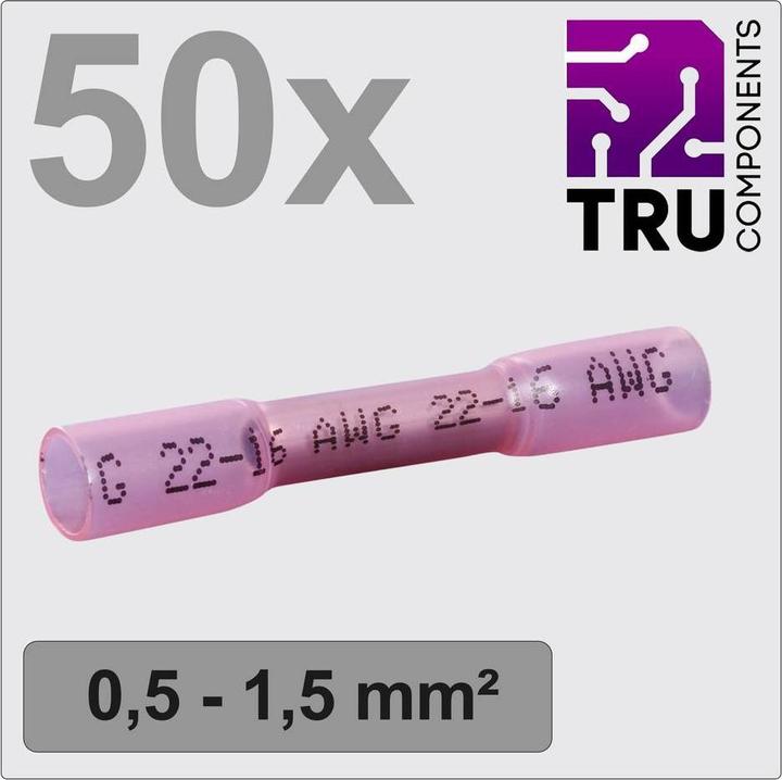 Produktbild Tru Components TC-12888400 Stossverbinder mit Schrumpfschlauch 0.5 mm² 1.5 mm² Vo