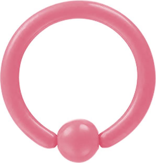 Actual product image Star Piercing Ball Closure Ring pastel pink (without brass, Surgical steel 316L)