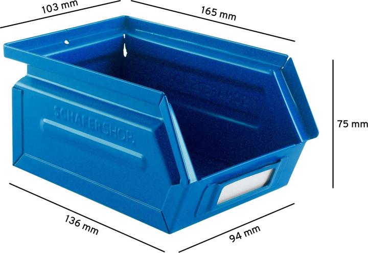 Produktbild Schäfer Shop Schliessfachsäule, Zylinderschlösser + Schlüssel, Stahlblech pulverbeschichtet...