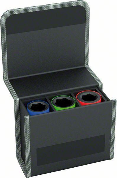 Produktbild Bosch Professional Zubehör Steckschlüssel-Set, 3-tlg., 17/19/21 mm (19 mm, 21 mm, 17 mm)