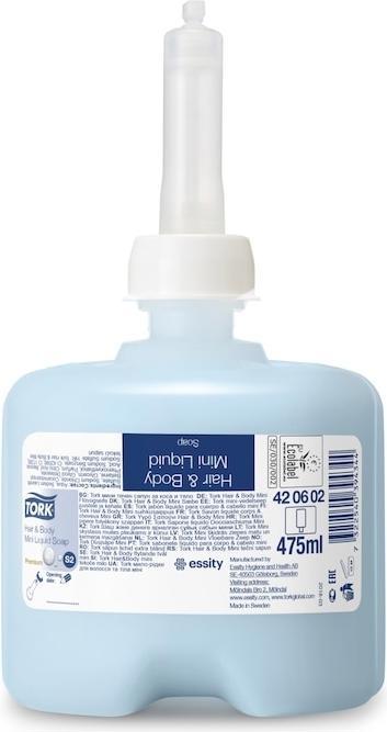 Actual product image Tork Hair & Body Mini 420602 Liquid soap 475 ml 8 pcs. (475 ml)