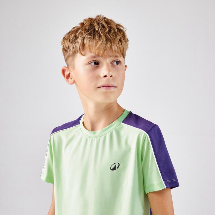 Image du produit Artengo T-shirt de tennis Junior col rond - TTS DRY JR Vert (6, 7, 8)