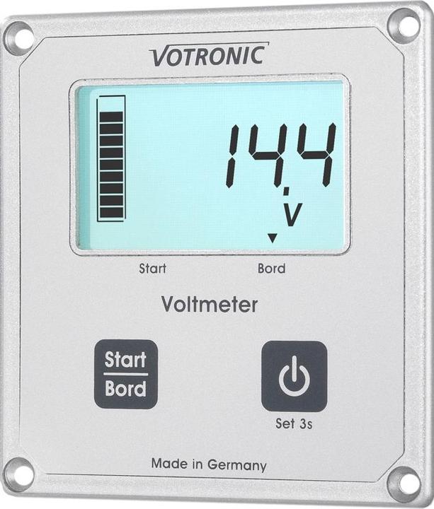 Produktbild Votronic 1256 LCD-Voltmeter S für SR u. MPP Laderegler