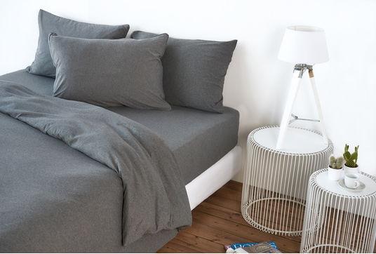 Actual product image Living Home Melange Jersey Uni (Bedding set, 50 x 70 cm, 160 x 210 cm)