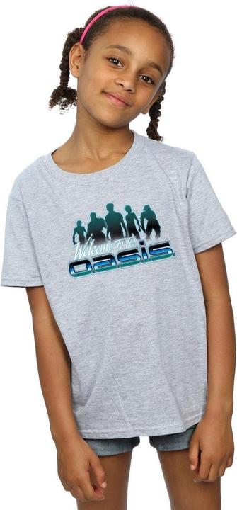 Actual product image Ready Player One Girls Welcome To The Oasis Cotton T-Shirt (140, 146)