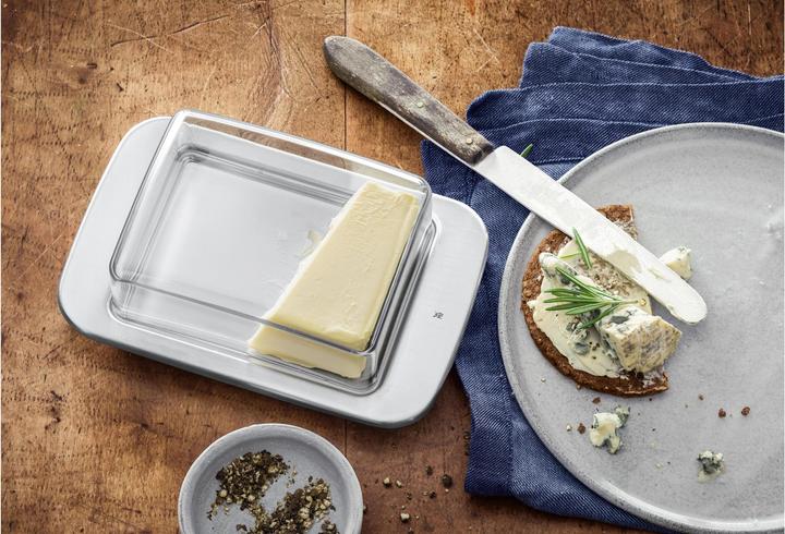 Productafbeelding WMF Botervloot botervloot 12x17cm plastic deksel zolder brunch roestvrij staal mat (1.05 l)