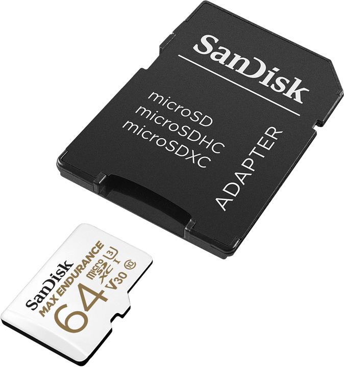 Productafbeelding SanDisk Maximaal uithoudingsvermogen (64 GB, microSDXC, U3, UHS-I)