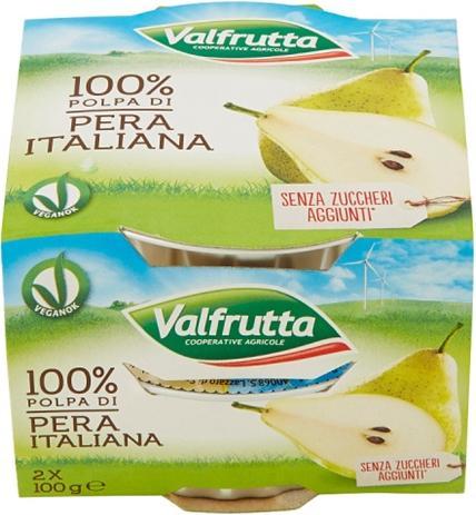 Image du produit Valfrutta Mousse aux poires 2x100gr. (200 g)