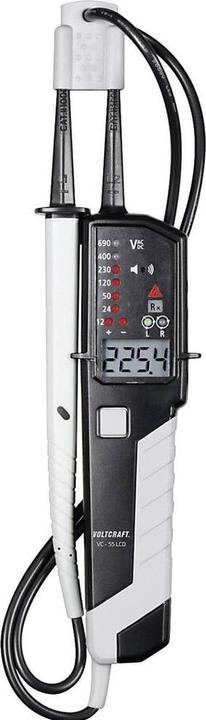 Actual product image Voltcraft VC-55 LCD Two-pole voltage tester calibrated (ISO) CAT III 1000 V (CAT IV 600V, CAT III 1000V)