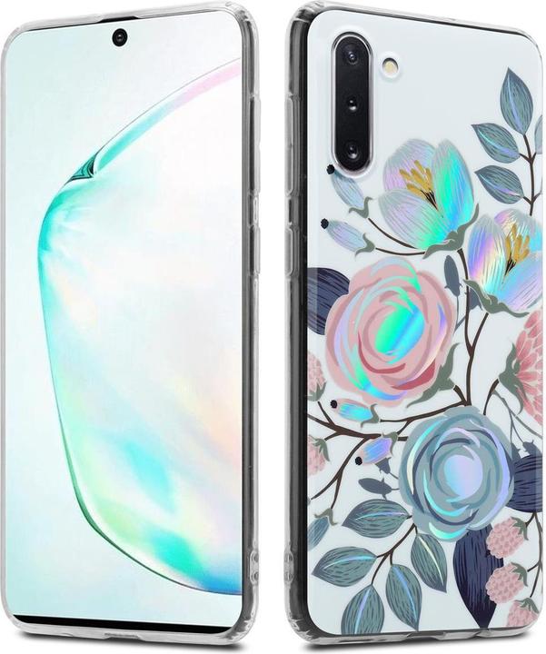 Image du produit Cadorabo Couverture IMD TPU Fleurs & Feuilles colorées (Samsung Galaxy Note 10)