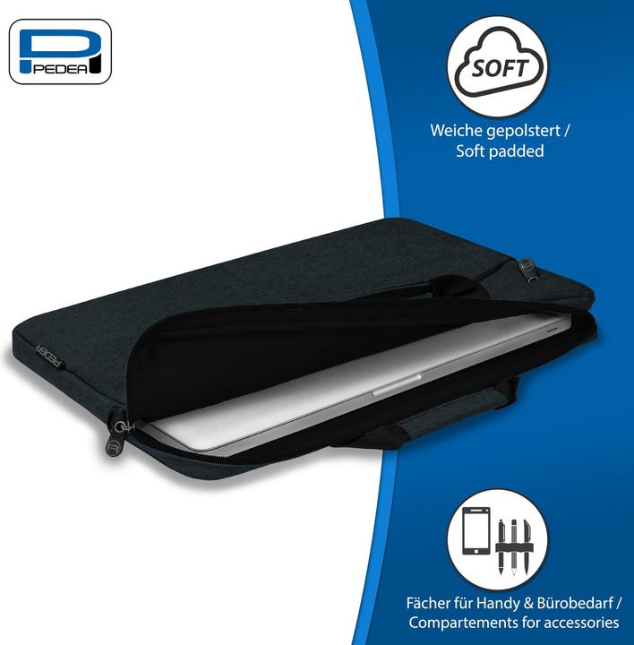 Immagine prodotto Pedea Borsa per laptop da 13,3 pollici (33,8 cm) FASHION Borsa a tracolla per notebook con tracolla (13.30", Universale, Lenovo, ASUS, Huawei, Apple)