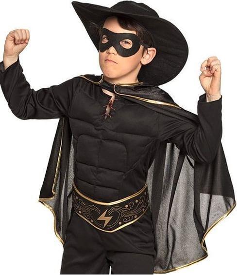 Actual product image Boland Costume Bandit Z, 7-9 years one-piece jumpsuit, belt, hat, mask, boots (128, 134)