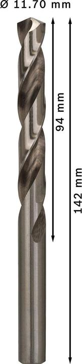 Produktbild Bosch Professional Zubehör PRO Metal HSS-G Spiralbohrer, 11,7 x 94 x 142 mm (11.7 mm)