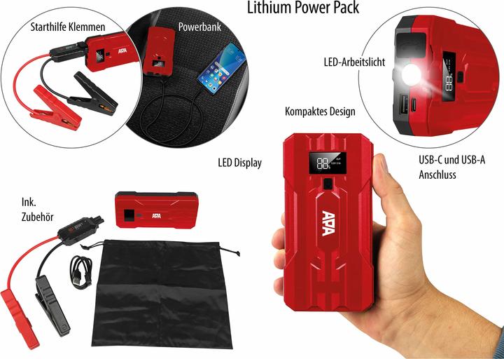 Actual product image APA Powerpack (800 A, 10000 mAh)