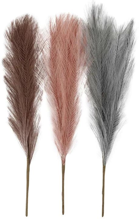 Image du produit Creativ Company Dekorationsfaden 50 cm 3 Stück, Rosa, Braun, Grau (Fleurs séchées)