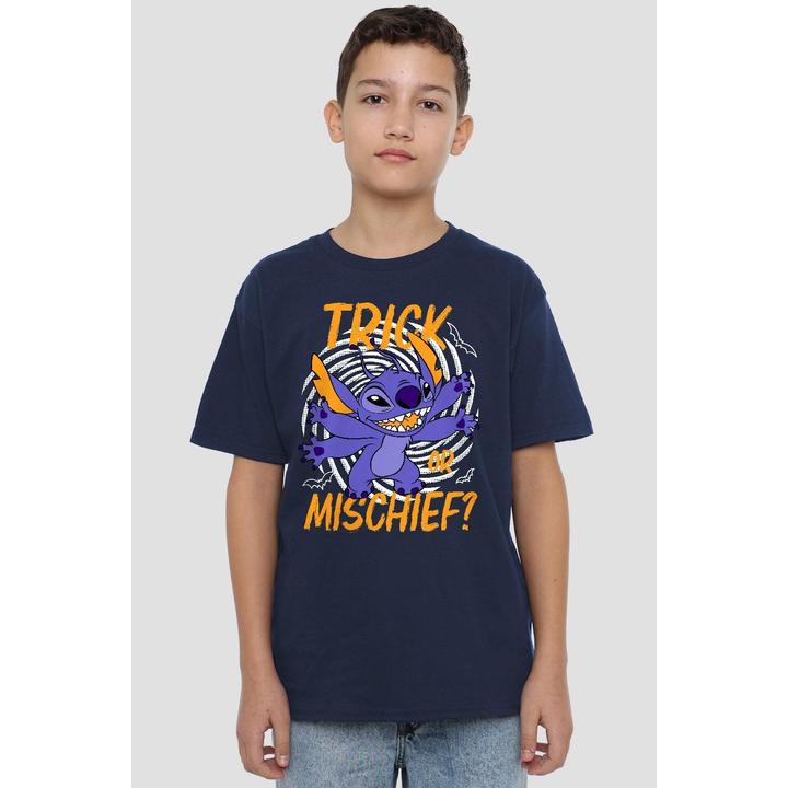 Actual product image Lilo & Stitch Childrens/Kids Trick Or Mischief T-Shirt (140)