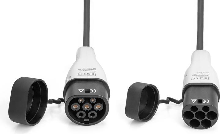 Produktbild Digitus Einphasig 32A - Ladekabel Typ 2 auf Typ 2 (Typ 2, 7.40 kW, 32 A, 7.50 m)