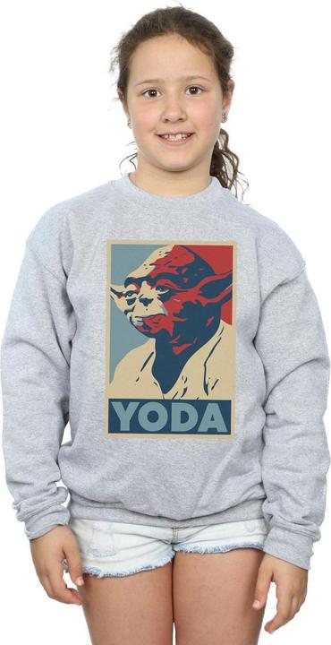 Produktbild Star Wars Yoda Poster Sweatshirt Mädchen (140, 146)