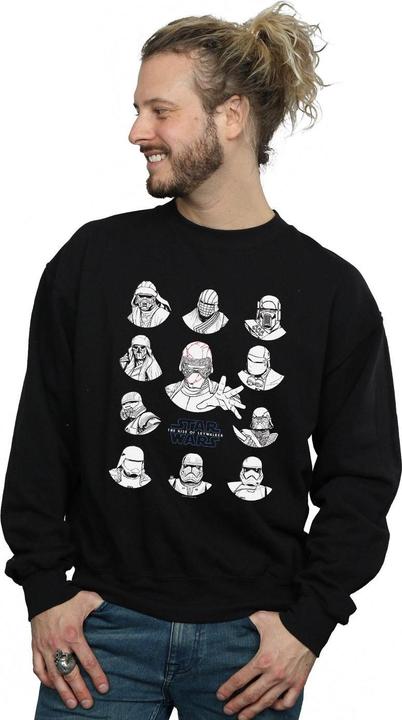 Actual product image Star Wars Mens First Order Character Line Up Mono Sweatshirt (XL)