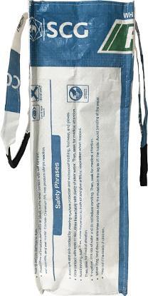 Actual product image Bekos Upcycling - Large Shopper from Recycled Cement Bags White Tiger