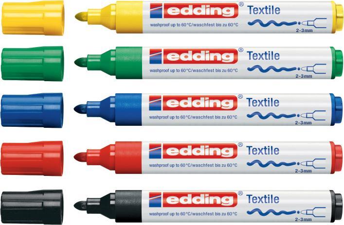 Produktbild Edding Textil Marker 4500 (Sortiert, 2 mm, 5 x)