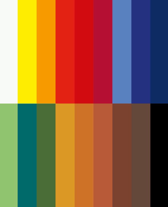 Actual product image Kreul EL GRECO - set of 18 acrylic paints (Real yellow lemon, Titanium white, Light green, Leaf green, Madder Red, Lights Ochre, Crimson, Burnt umber, Ultramarine blue, Black, Chrome oxide green, Light blue, Cobalt blue dark, 216 ml)