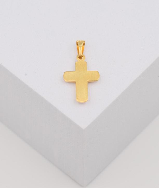 Produktbild Muau Pendant cross yellow gold 750, 21x11mm (750/18K Gelbgold)