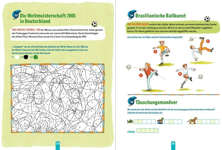 Immagine prodotto Das grosse Fussball-Rätselbuch (Tedesco, Cordula Spina, Christiane Hahn, 2024)