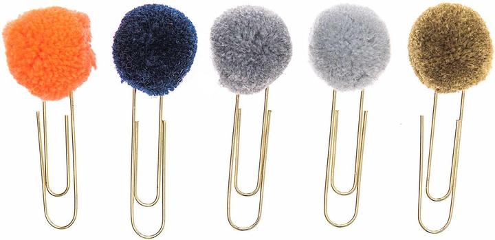 Produktbild Rico Design Büroklammer Pompon 5 Stück (5 x)