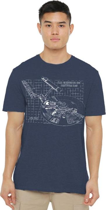 Actual product image Unisex Adult Enterprise Print T-Shirt (XXL)