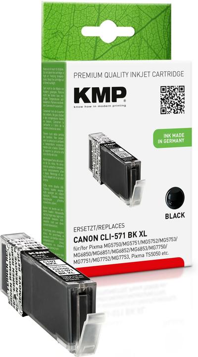 Actual product image KMP C107BKX Ink cartridge bw comp. with Canon CLI-571 XL BK (FC)