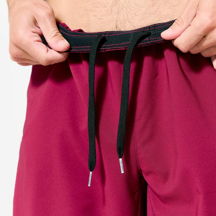 Produktbild Domyos Shorts Herren atmungsaktiv Reissverschlusstaschen - violett (XL)