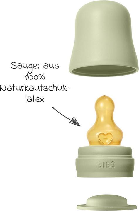 Actual product image Bibs Anti Kolik Flasche Latex 270 ml Medium Flow Sage (270 ml)
