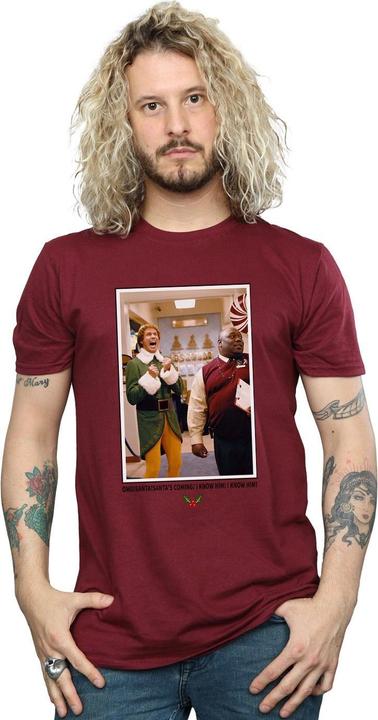 Actual product image Elf Mens OMG Santa Photo T-Shirt (XXL)
