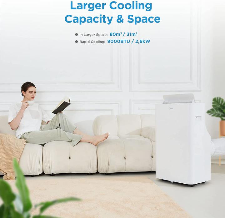 Actual product image Midea Silent Cool 26 Pro WF (31 m², 9000 BTU/h)